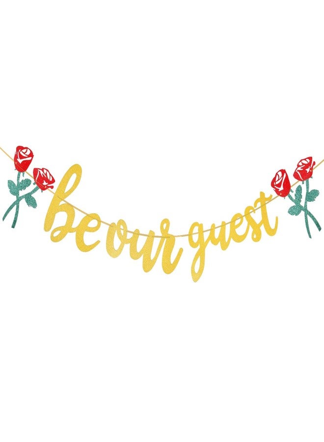 XIHIRCD لافتة "كن ضيفنا"، لافتة استقبال جاهزة للتعليق، مناسبة لحفلات الزفاف والخطوبة وحفلات استقبال المولود الجديد وأعياد الميلاد وحفلات توديع العزوبية. - Image 1